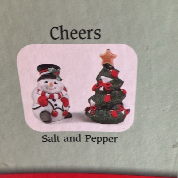 Fitz & Floyd: 2006 Cheers Snowman/Christmas Tree- Salt & Pepper Shaker - Picture 4 of 15